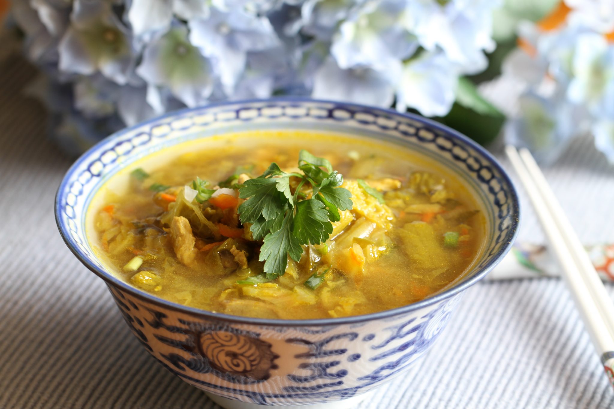 Napa Cabbage Soup - Shirley Plant