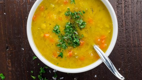 Vegan Split Pea Soup - My Studio Kitchen